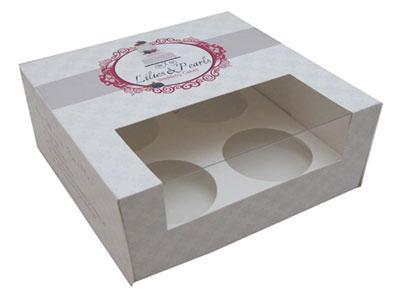 علبة ورق مقوى للكاب كيك