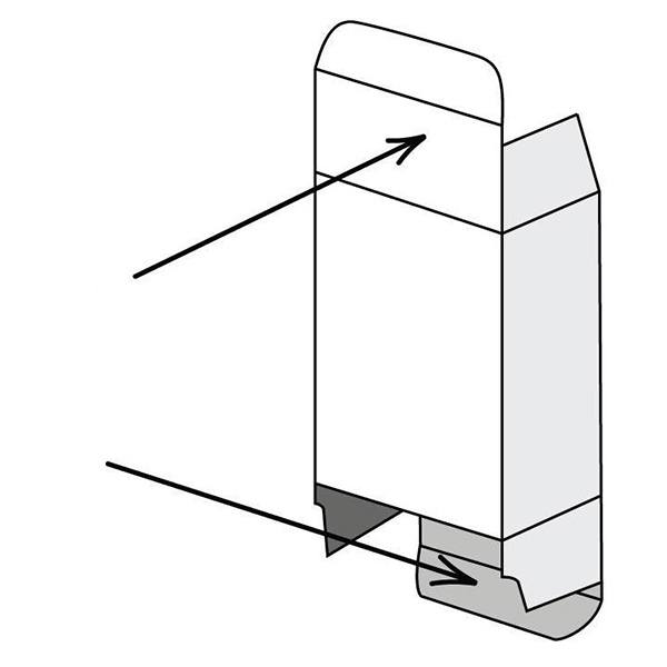 علبة كرتون مطوية (Tuck End)