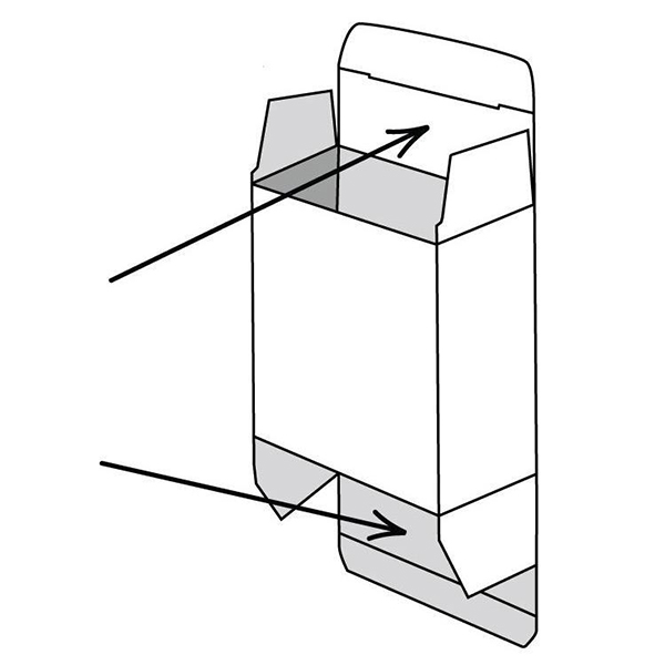 علبة كرتون مطوية (Tuck End)